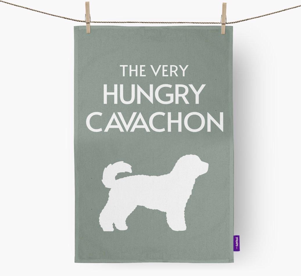 'The Very Hungry...' - Personalized {breedFullName} Dish Towel