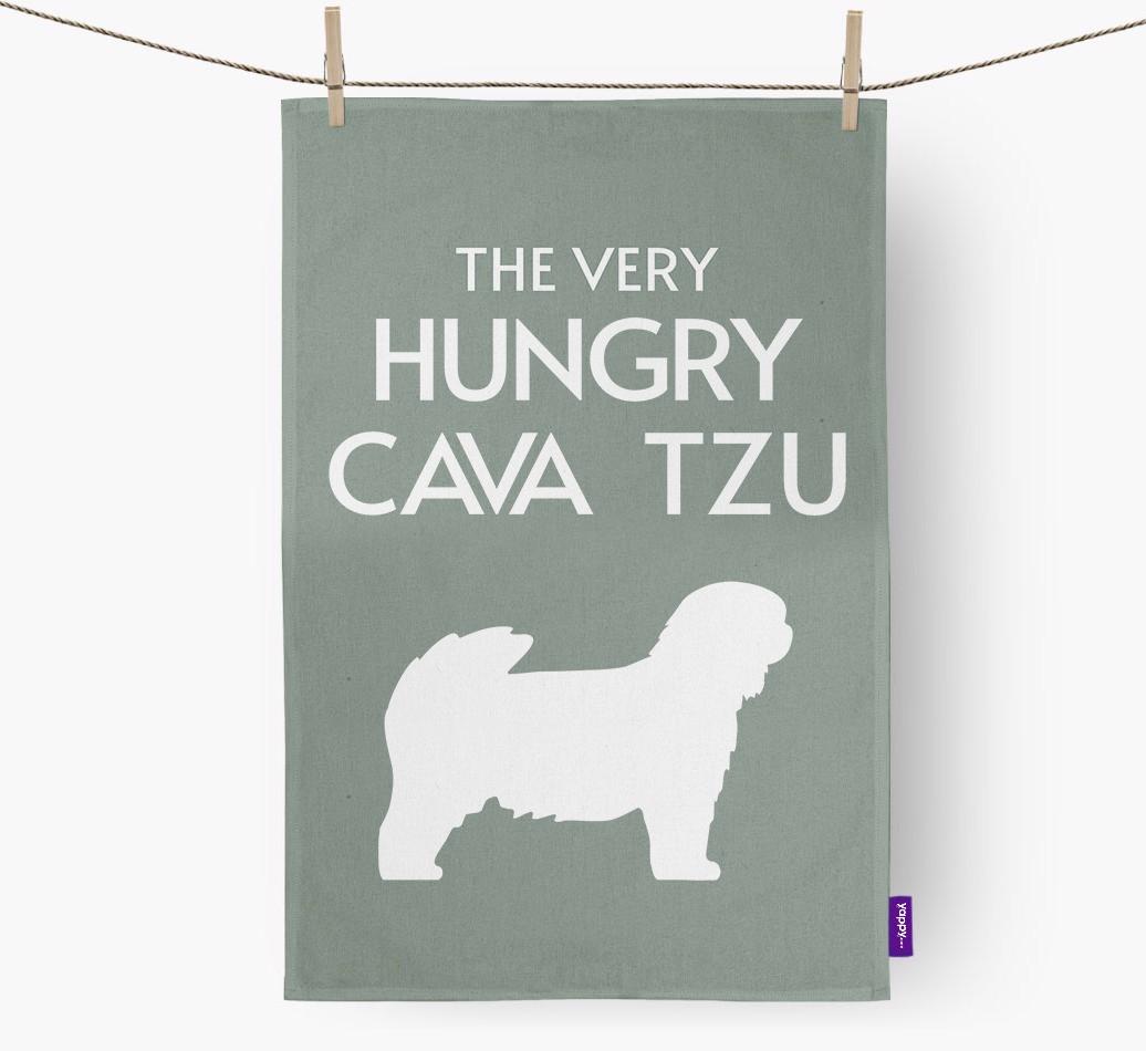 'The Very Hungry...' - Personalized {breedFullName} Dish Towel