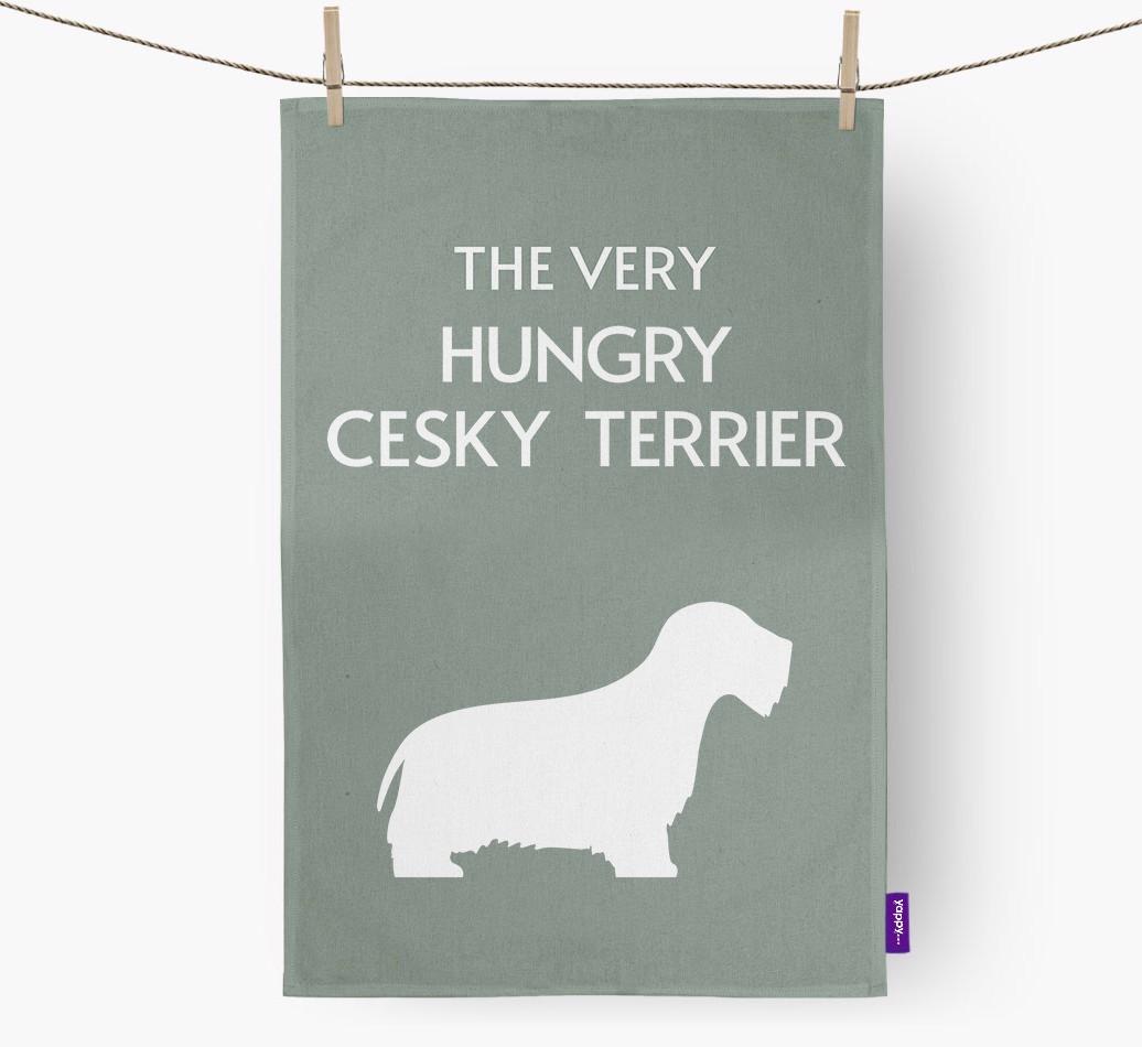 'The Very Hungry...' - Personalized {breedFullName} Dish Towel