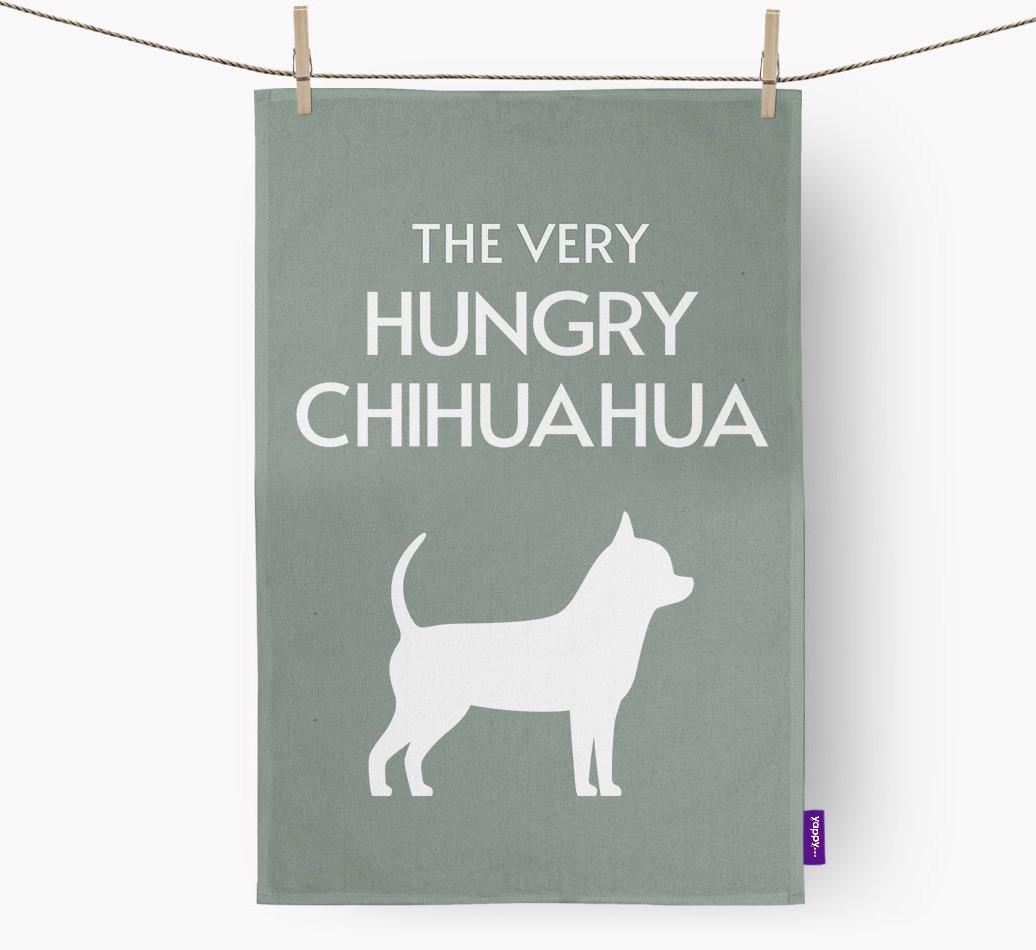'The Very Hungry...' - Personalized {breedFullName} Dish Towel