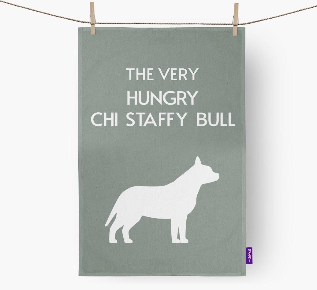 'The Very Hungry...' - Personalized {breedFullName} Dish Towel