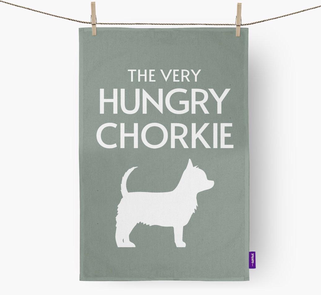 'The Very Hungry...' - Personalized {breedFullName} Dish Towel
