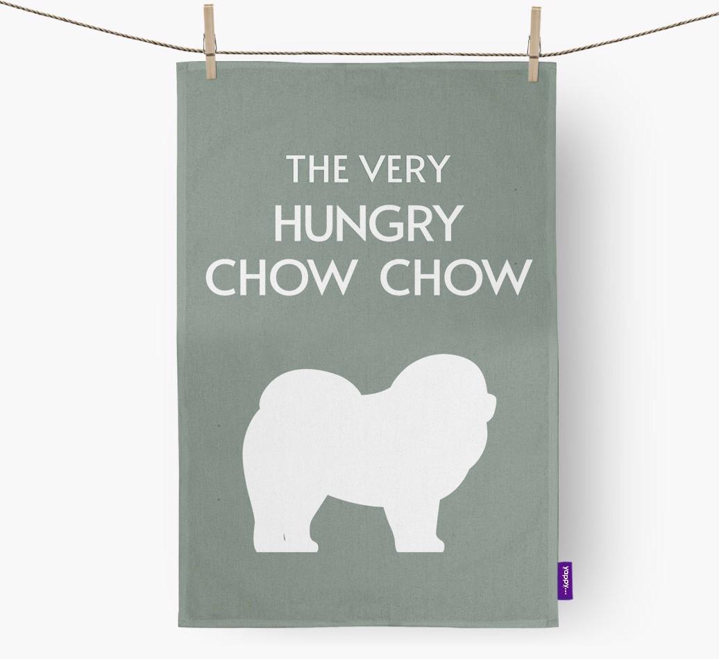 'The Very Hungry...' - Personalized {breedFullName} Dish Towel