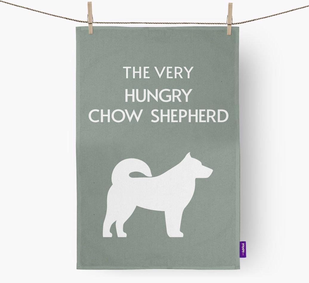 'The Very Hungry...' - Personalized {breedFullName} Dish Towel