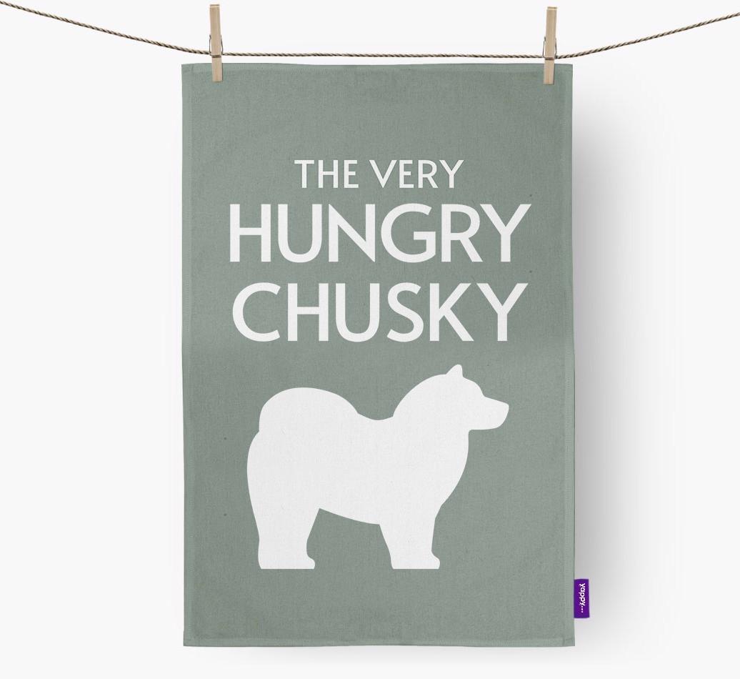 'The Very Hungry...' - Personalized {breedFullName} Dish Towel