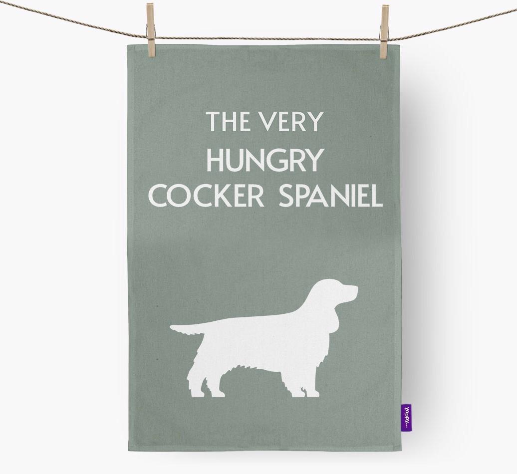 'The Very Hungry...' - Personalized {breedFullName} Dish Towel