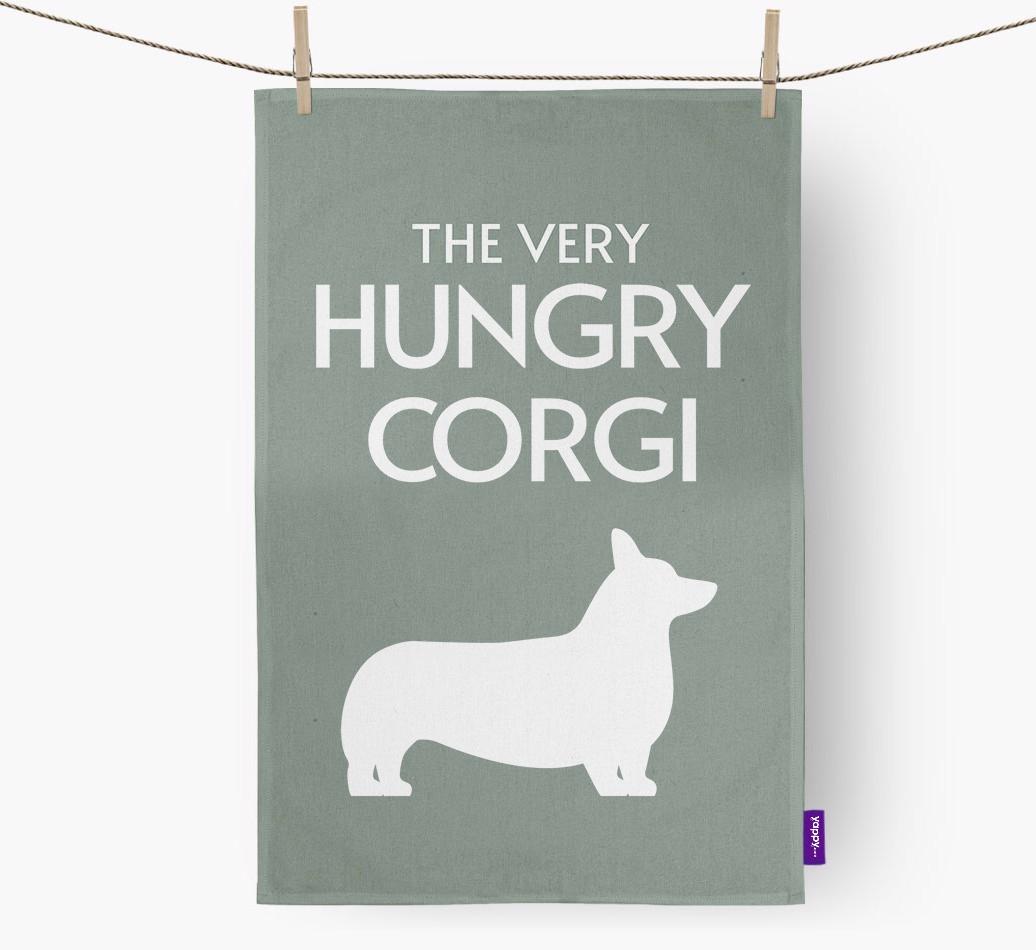 'The Very Hungry...' - Personalized {breedFullName} Dish Towel
