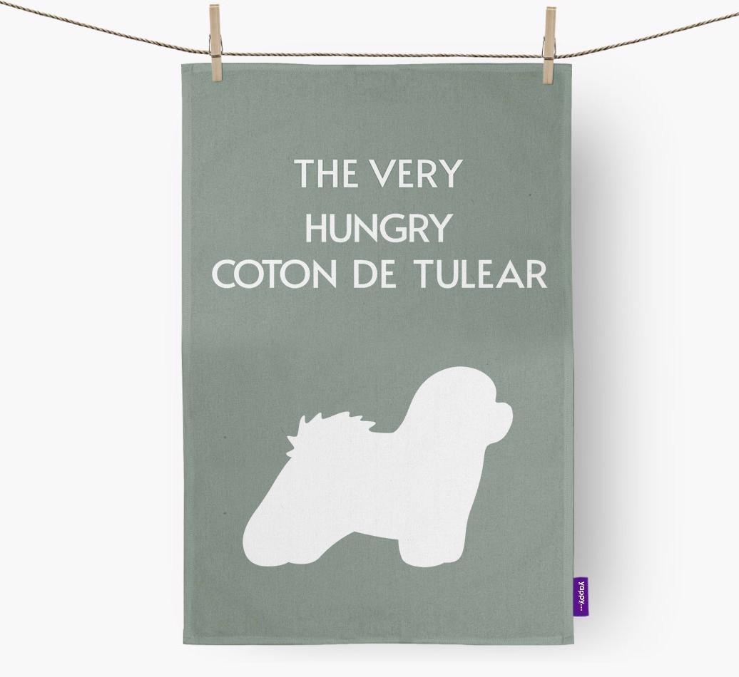 'The Very Hungry...' - Personalized {breedFullName} Dish Towel