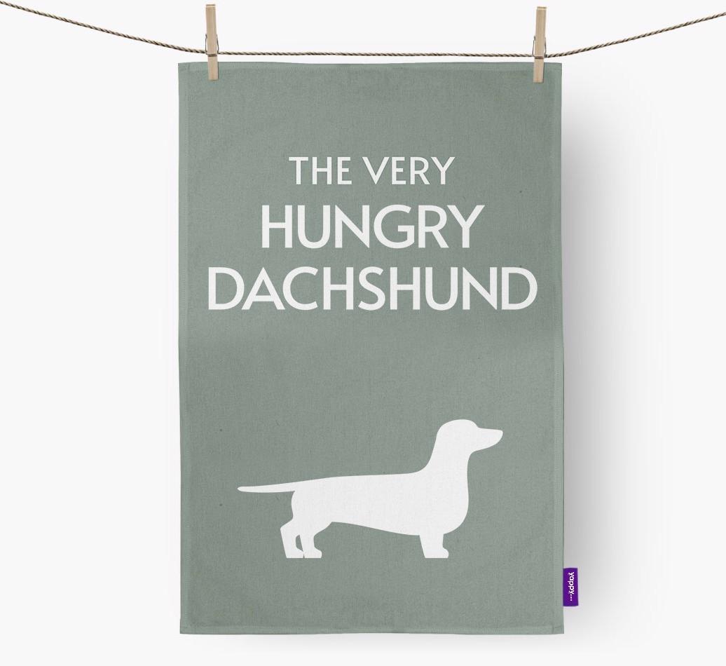 'The Very Hungry...' - Personalized {breedFullName} Dish Towel