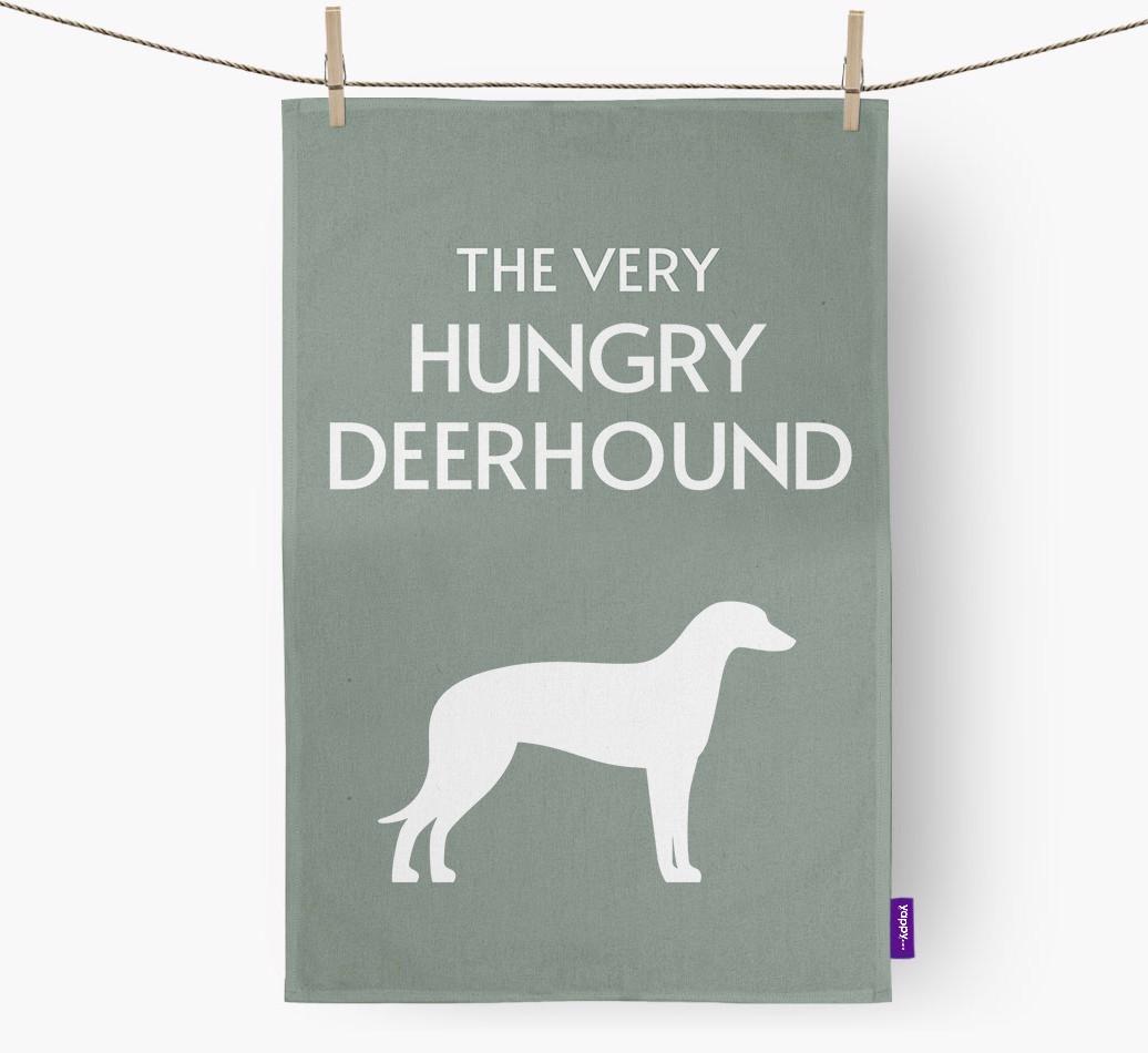'The Very Hungry...' - Personalized {breedFullName} Dish Towel