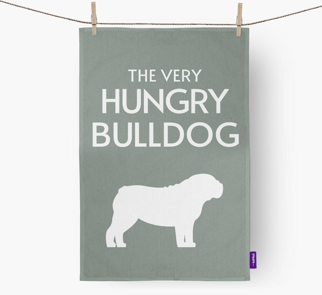 'The Very Hungry...' - Personalized {breedFullName} Dish Towel