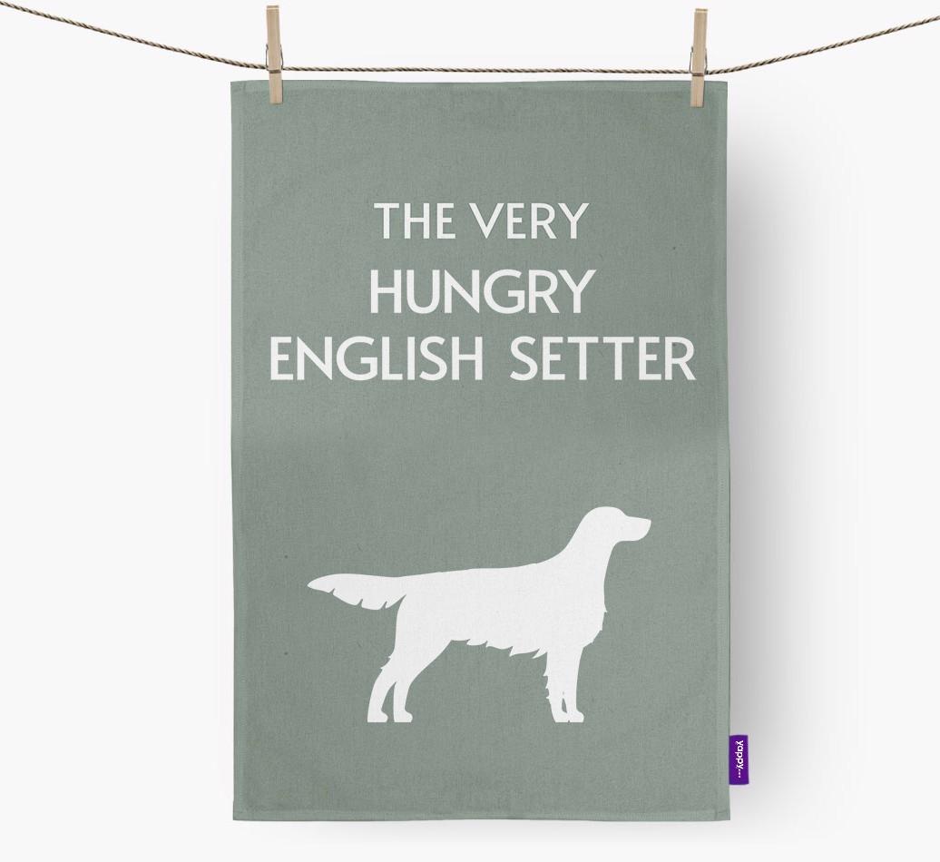 'The Very Hungry...' - Personalized {breedFullName} Dish Towel