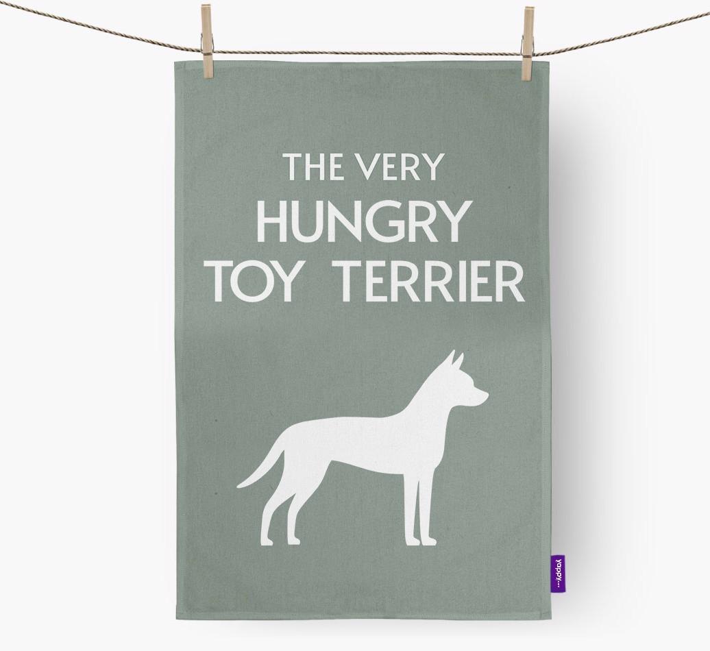 'The Very Hungry...' - Personalized {breedFullName} Dish Towel