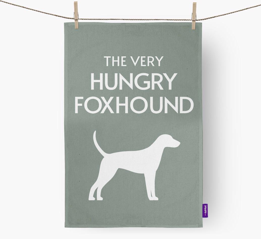 'The Very Hungry...' - Personalized {breedFullName} Dish Towel