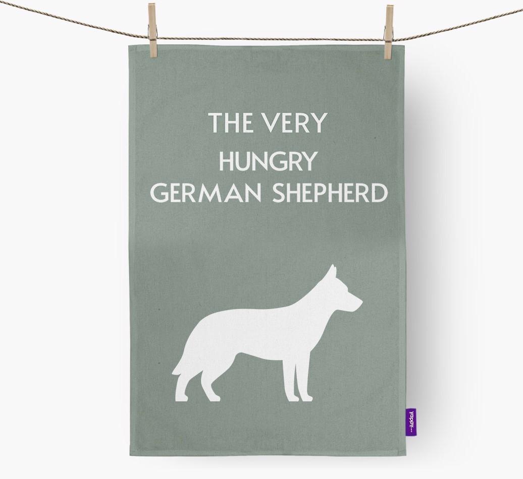 'The Very Hungry...' - Personalized {breedFullName} Dish Towel