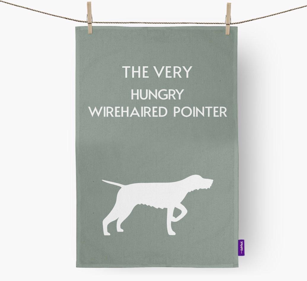 'The Very Hungry...' - Personalized {breedFullName} Dish Towel