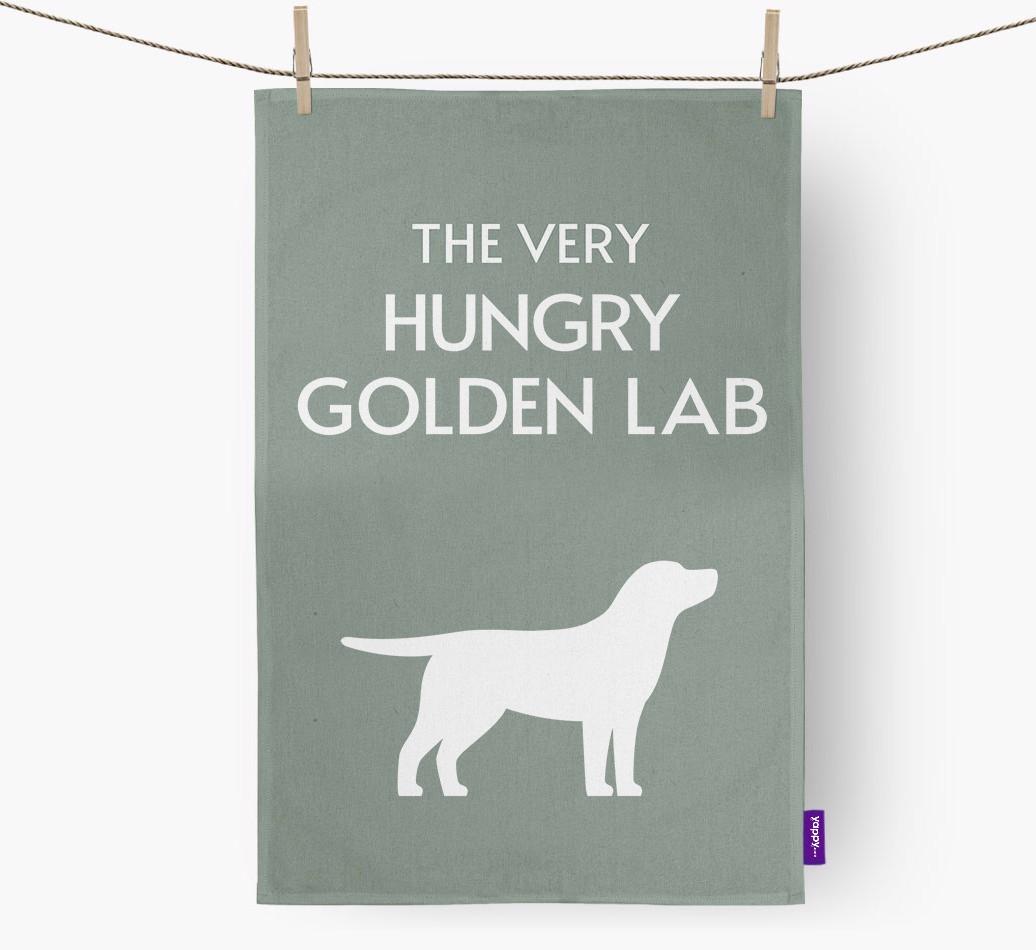 'The Very Hungry...' - Personalized {breedFullName} Dish Towel