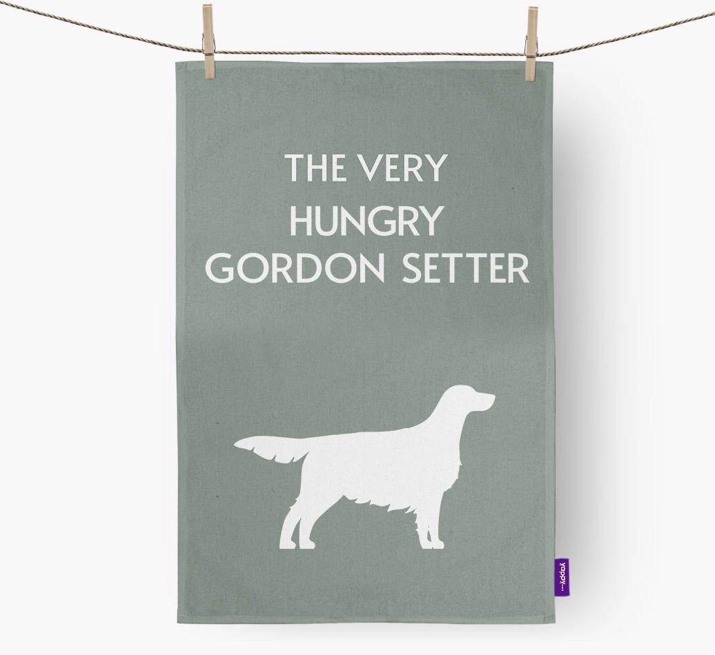 'The Very Hungry...' - Personalized {breedFullName} Dish Towel