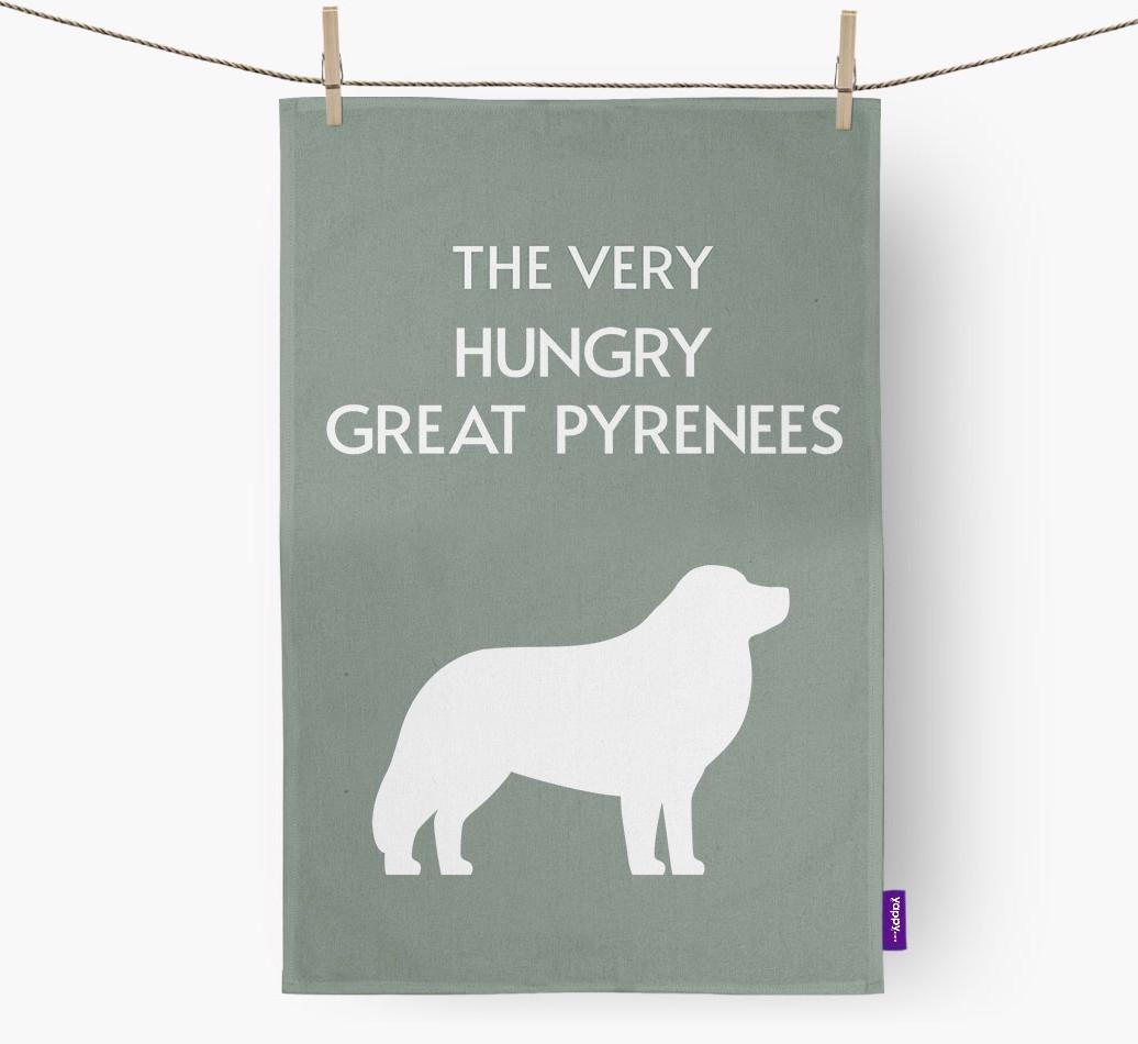 'The Very Hungry...' - Personalized {breedFullName} Dish Towel