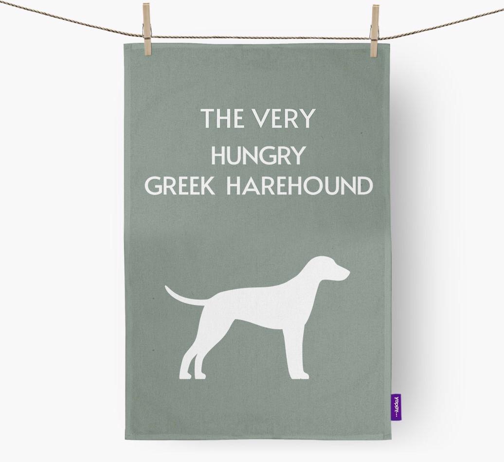 'The Very Hungry...' - Personalized {breedFullName} Dish Towel