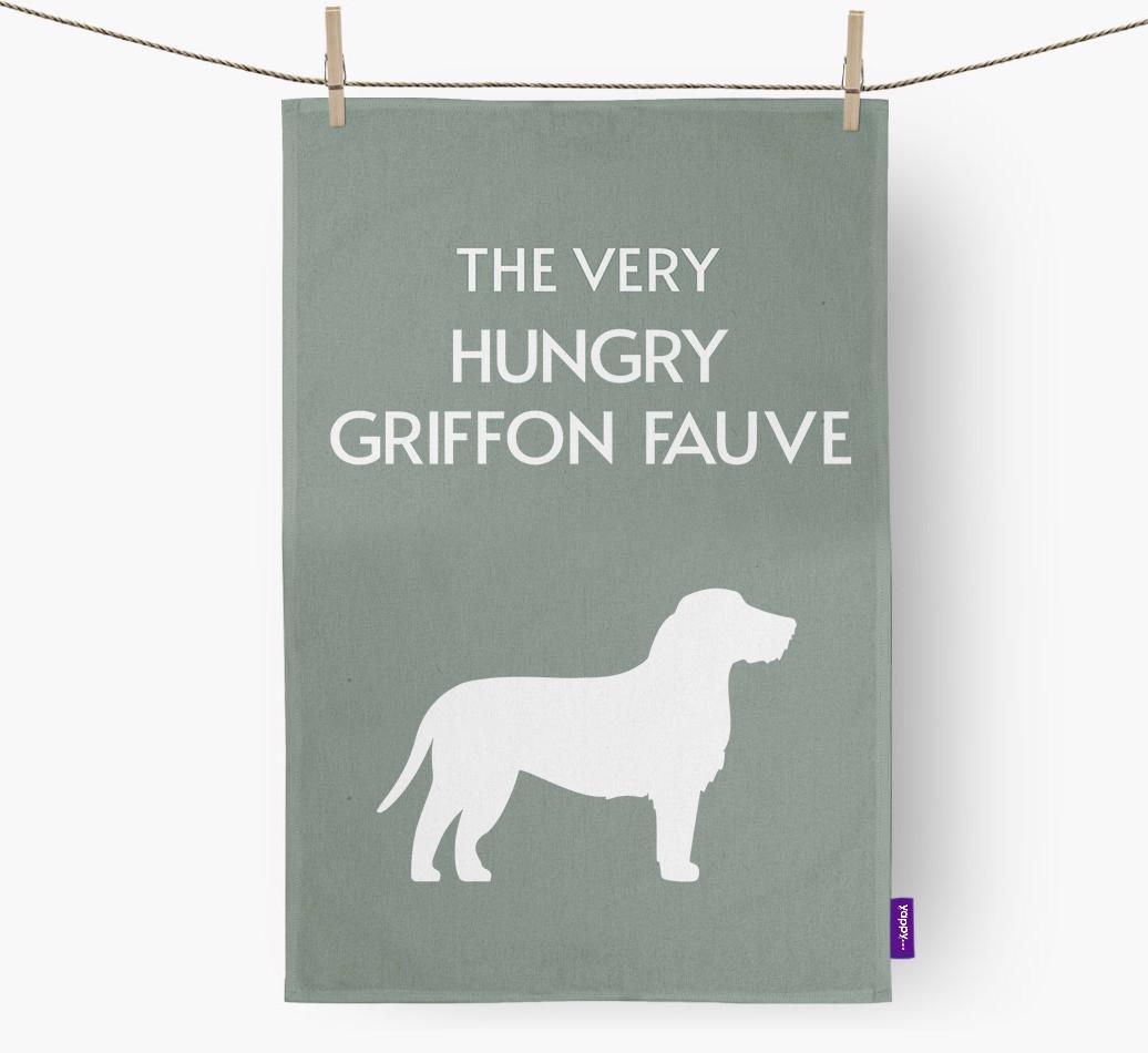 'The Very Hungry...' - Personalized {breedFullName} Dish Towel