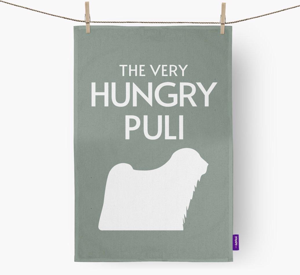 'The Very Hungry...' - Personalized {breedFullName} Dish Towel