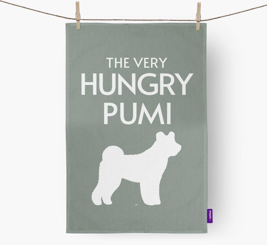'The Very Hungry...' - Personalized {breedFullName} Dish Towel