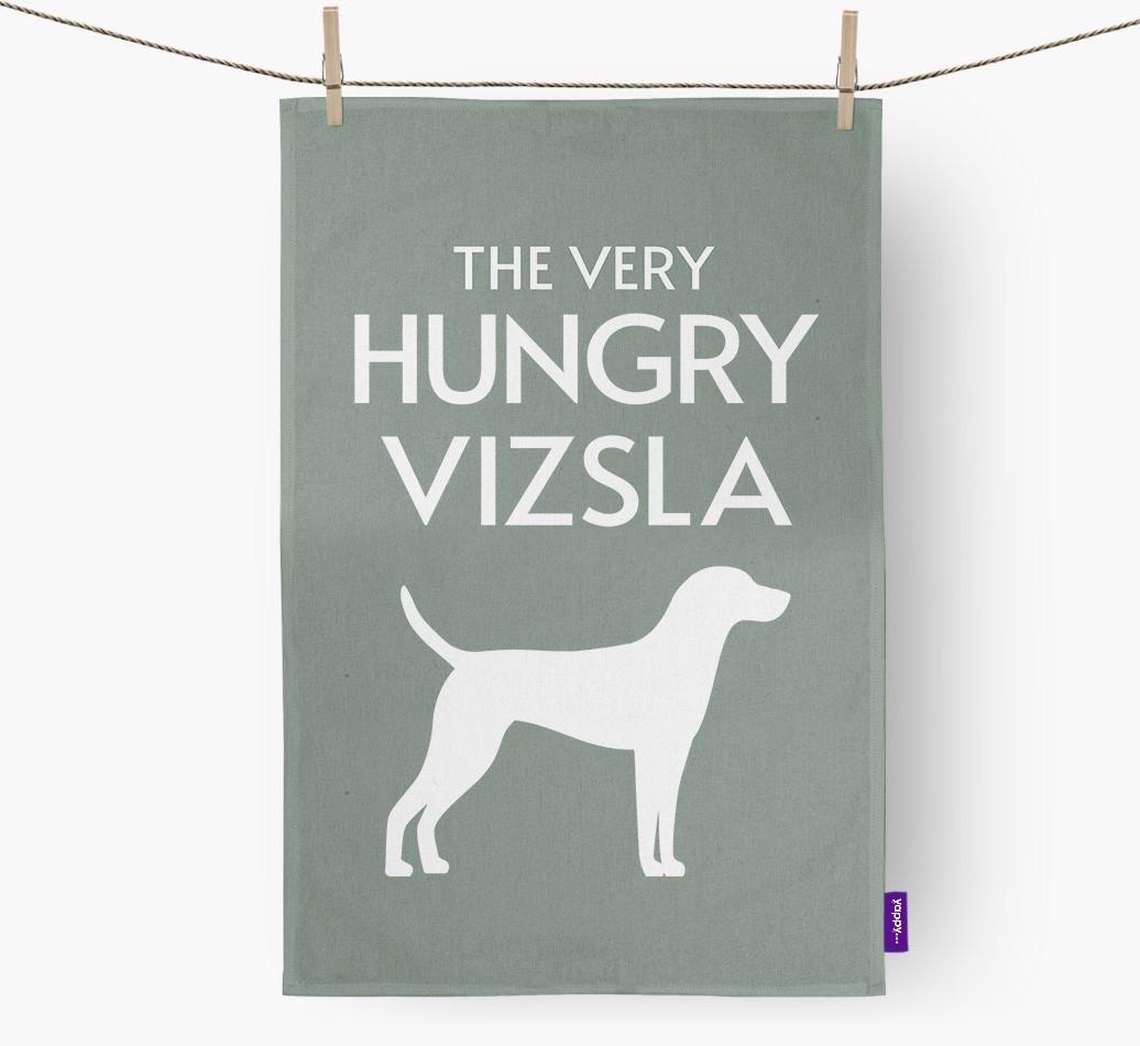 'The Very Hungry...' - Personalised {breedFullName} Tea Towel