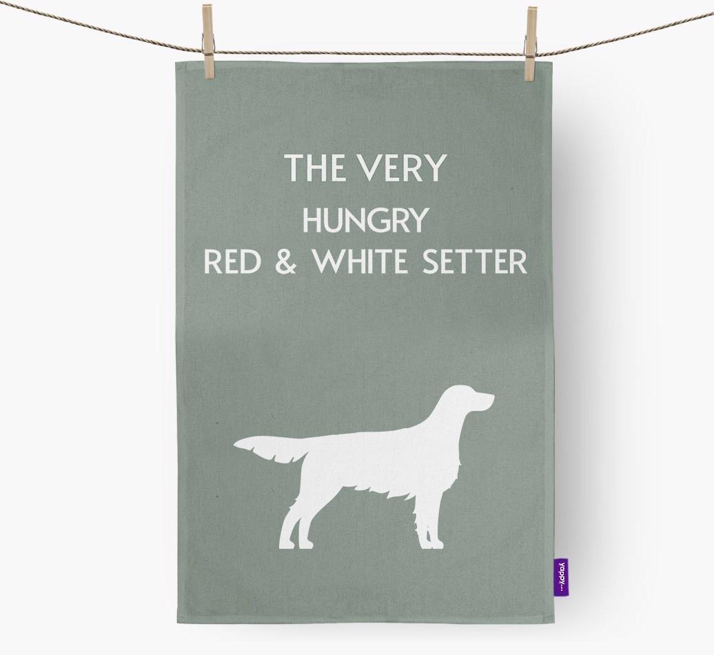 'The Very Hungry...' - Personalized {breedFullName} Dish Towel