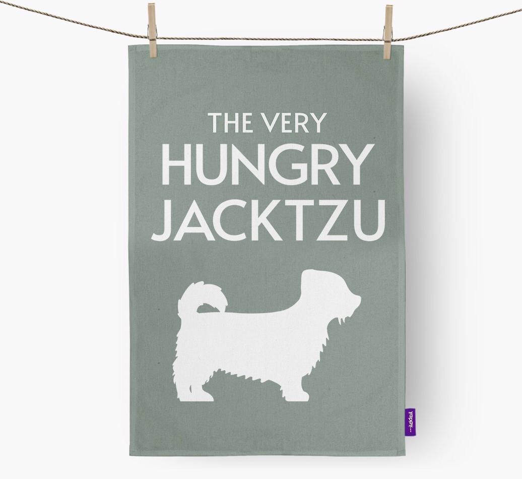 'The Very Hungry...' - Personalized {breedFullName} Dish Towel