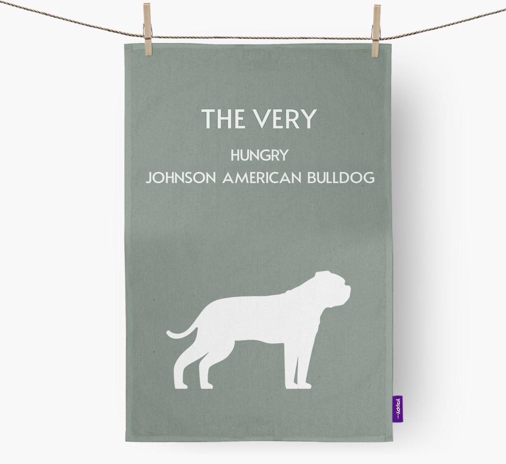 'The Very Hungry...' - Personalized {breedFullName} Dish Towel