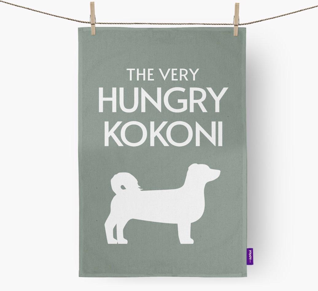 'The Very Hungry...' - Personalized {breedFullName} Dish Towel