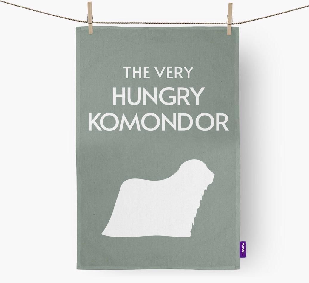 'The Very Hungry...' - Personalized {breedFullName} Dish Towel