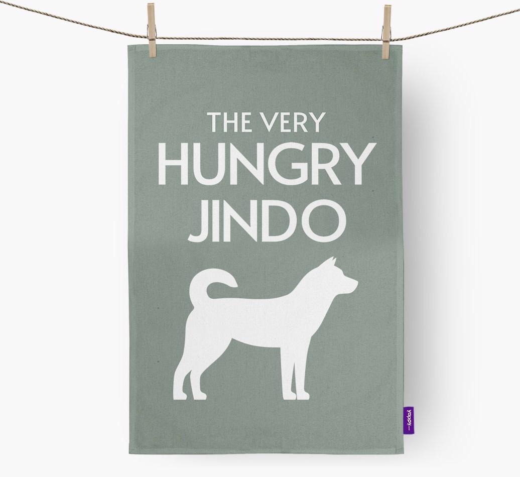 'The Very Hungry...' - Personalized {breedFullName} Dish Towel