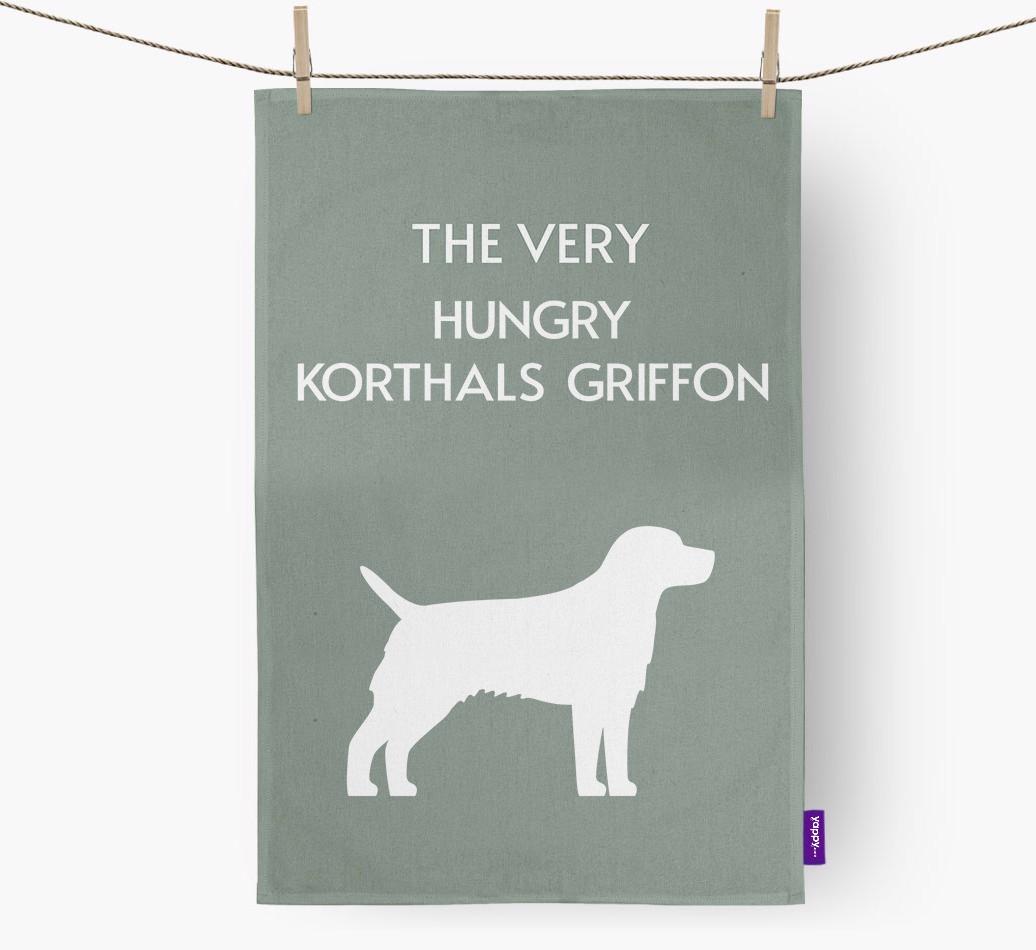 'The Very Hungry...' - Personalized {breedFullName} Dish Towel