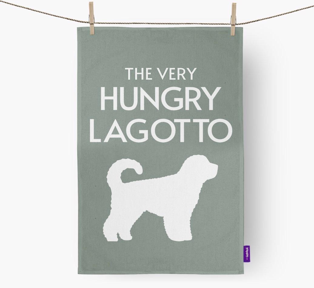 'The Very Hungry...' - Personalized {breedFullName} Dish Towel