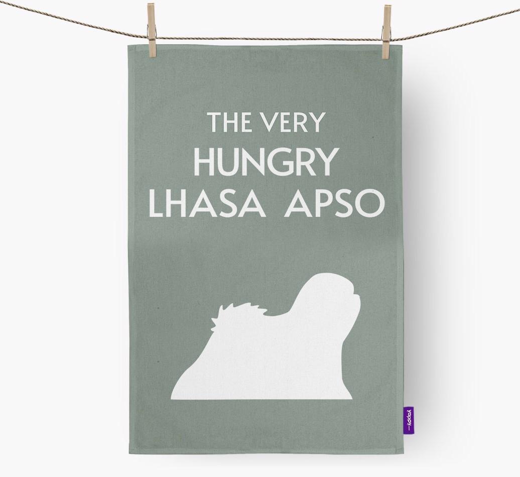 'The Very Hungry...' - Personalized {breedFullName} Dish Towel