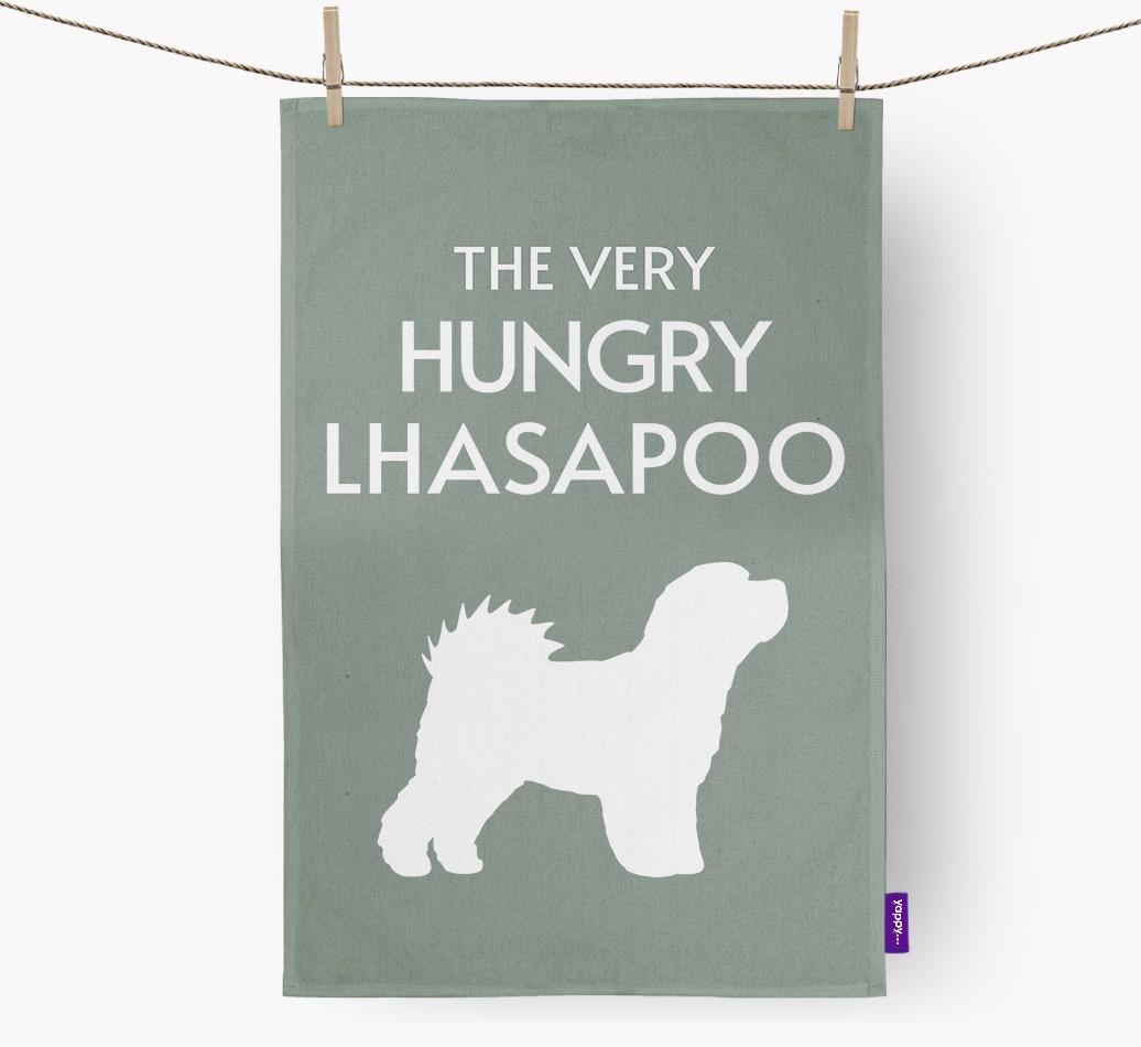 'The Very Hungry...' - Personalized {breedFullName} Dish Towel
