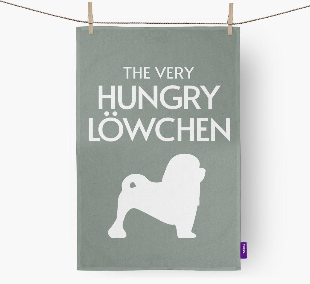 'The Very Hungry...' - Personalized {breedFullName} Dish Towel