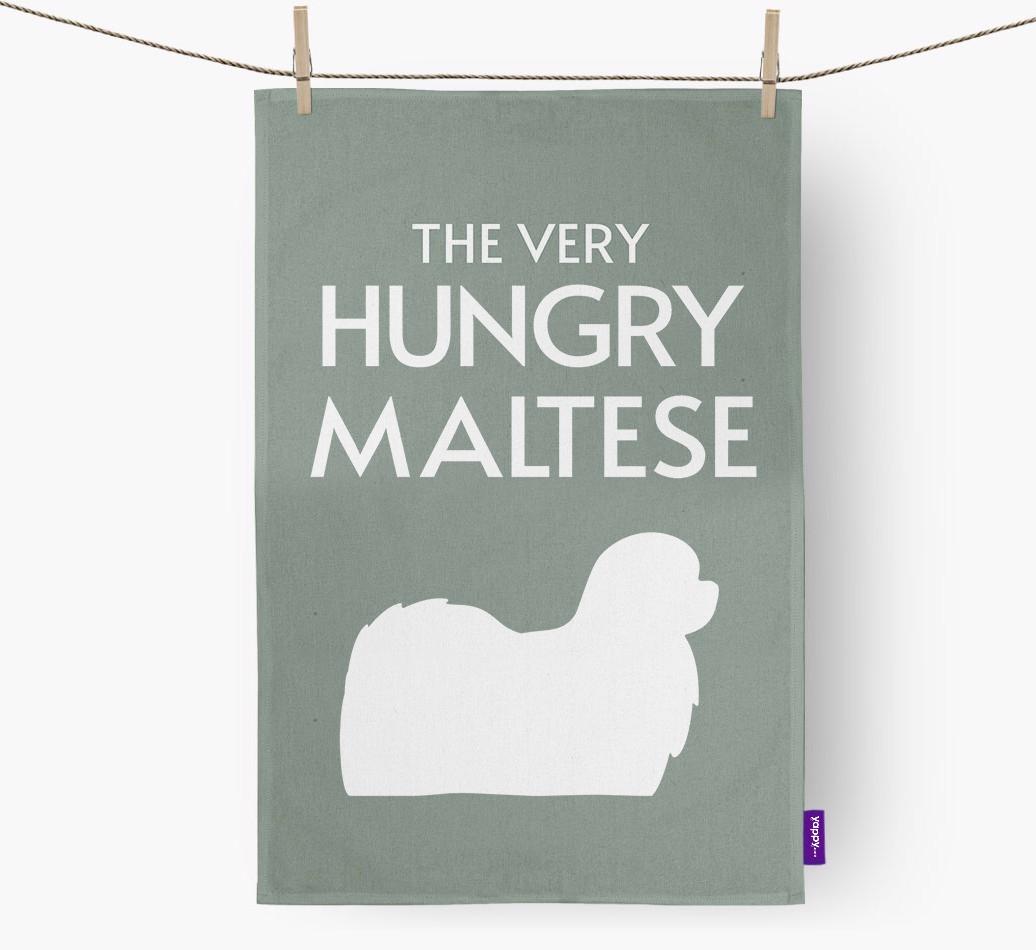 'The Very Hungry...' - Personalized {breedFullName} Dish Towel