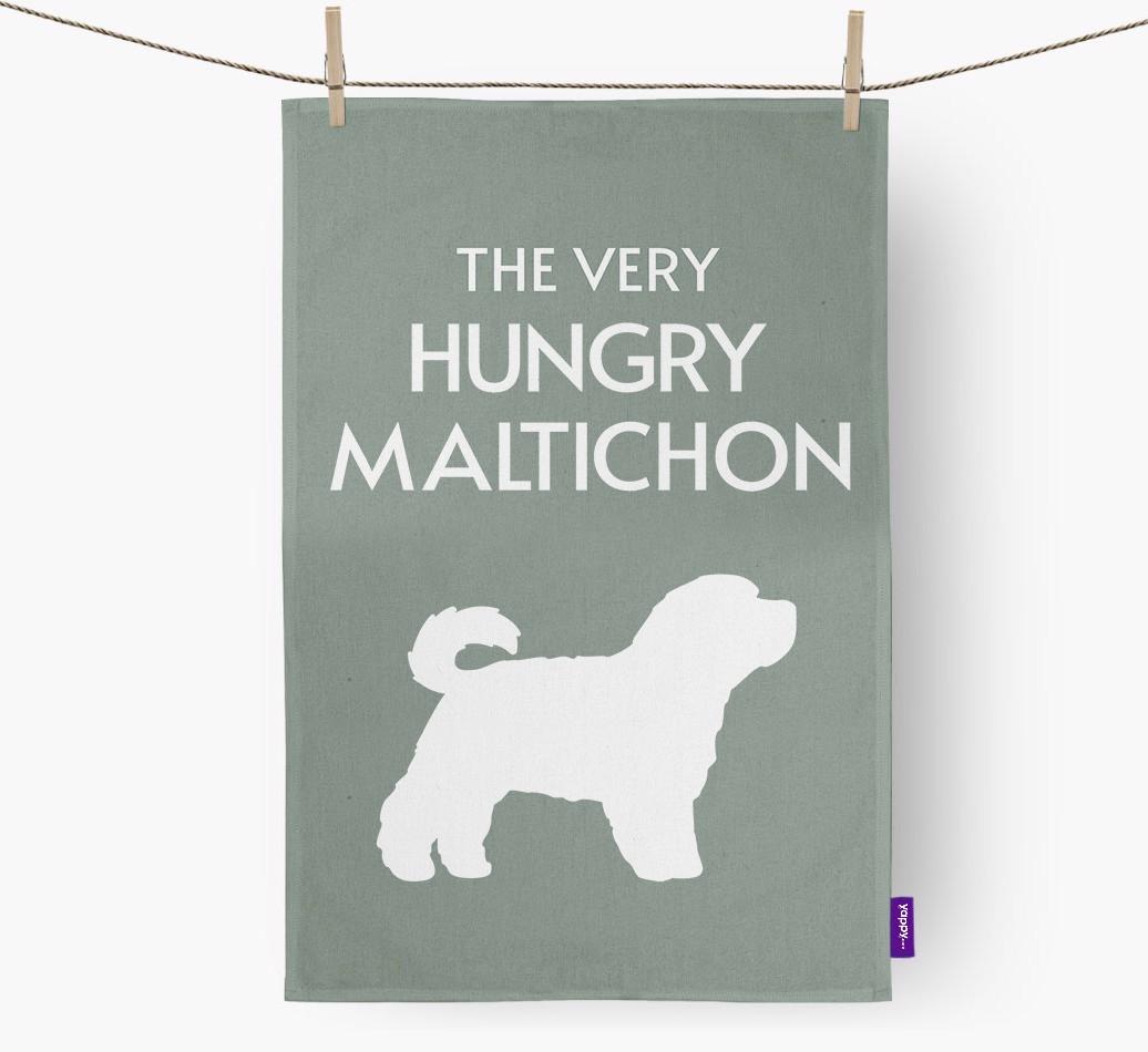 'The Very Hungry...' - Personalized {breedFullName} Dish Towel
