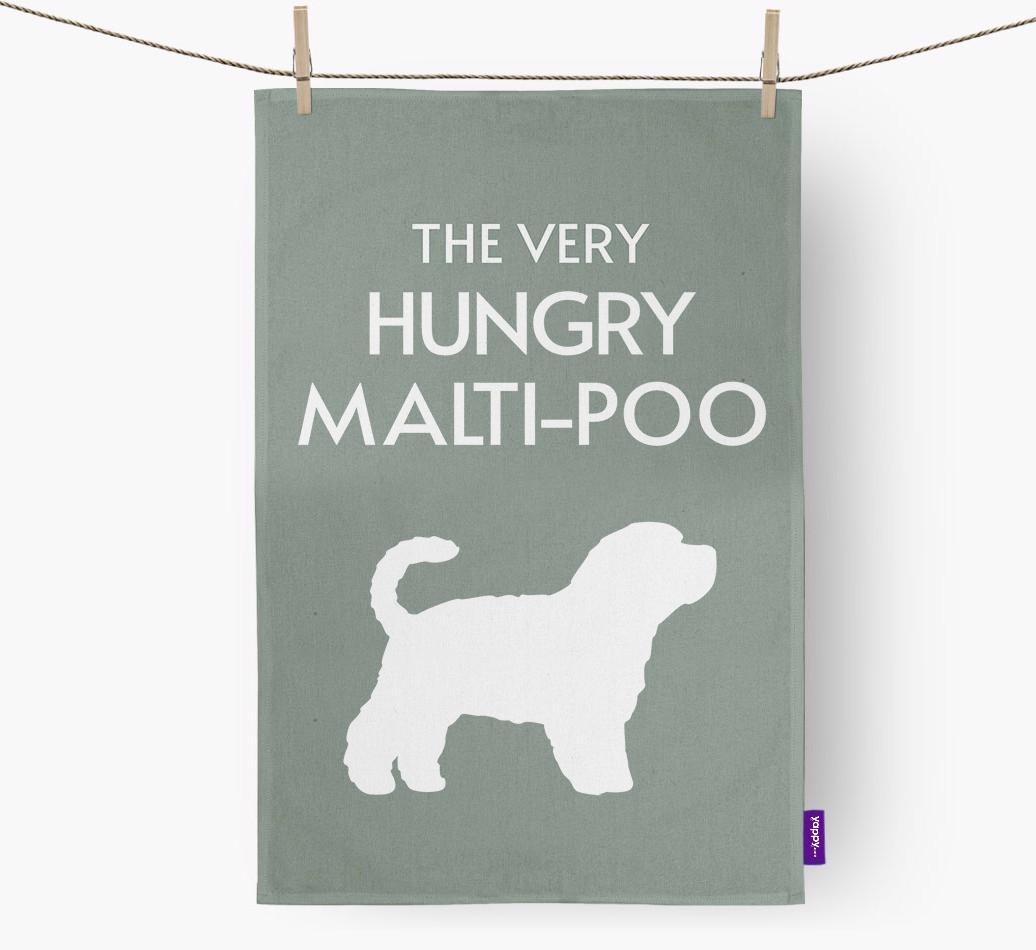 'The Very Hungry...' - Personalized {breedFullName} Dish Towel