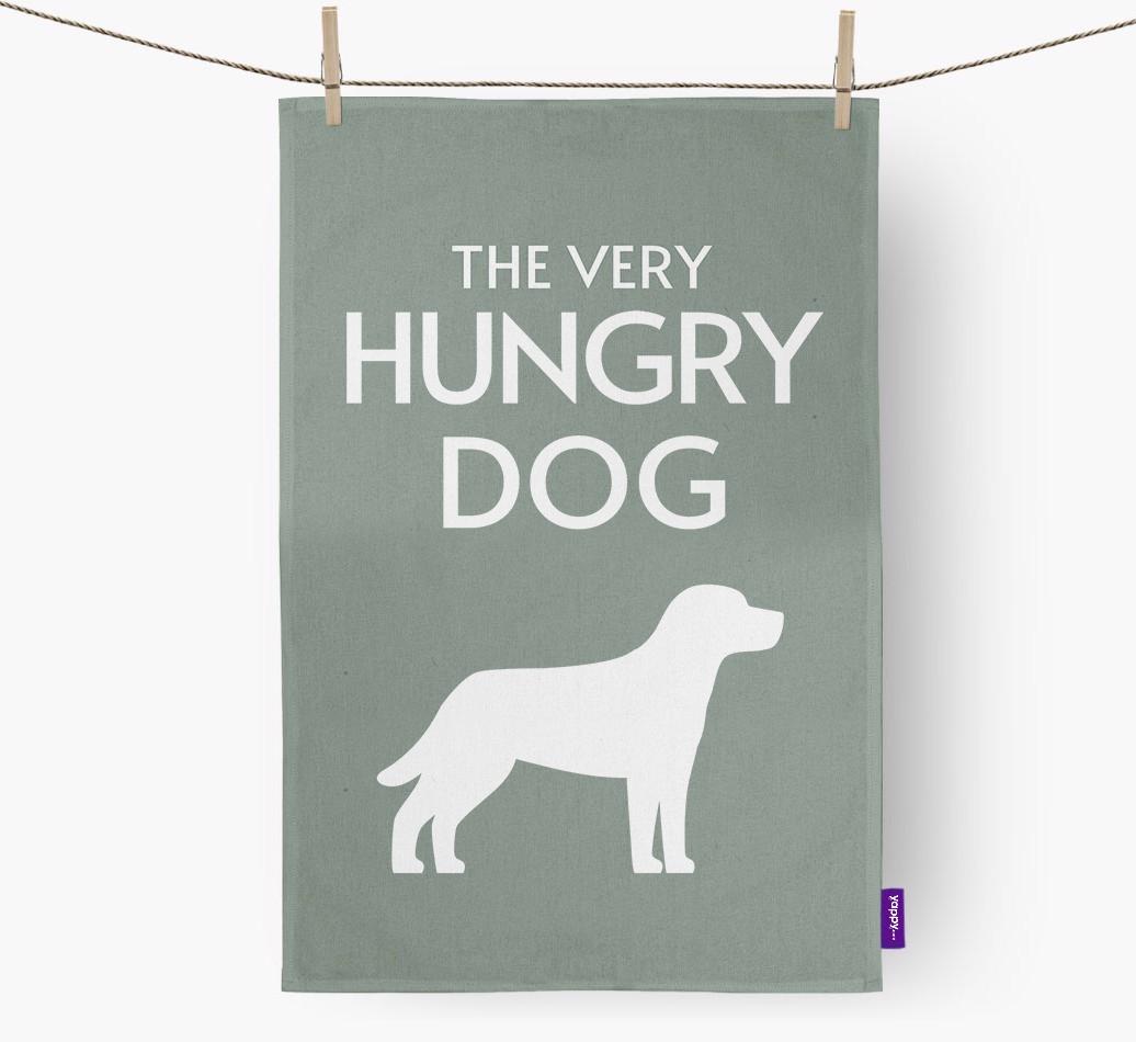 'The Very Hungry...' - Personalized {breedFullName} Dish Towel