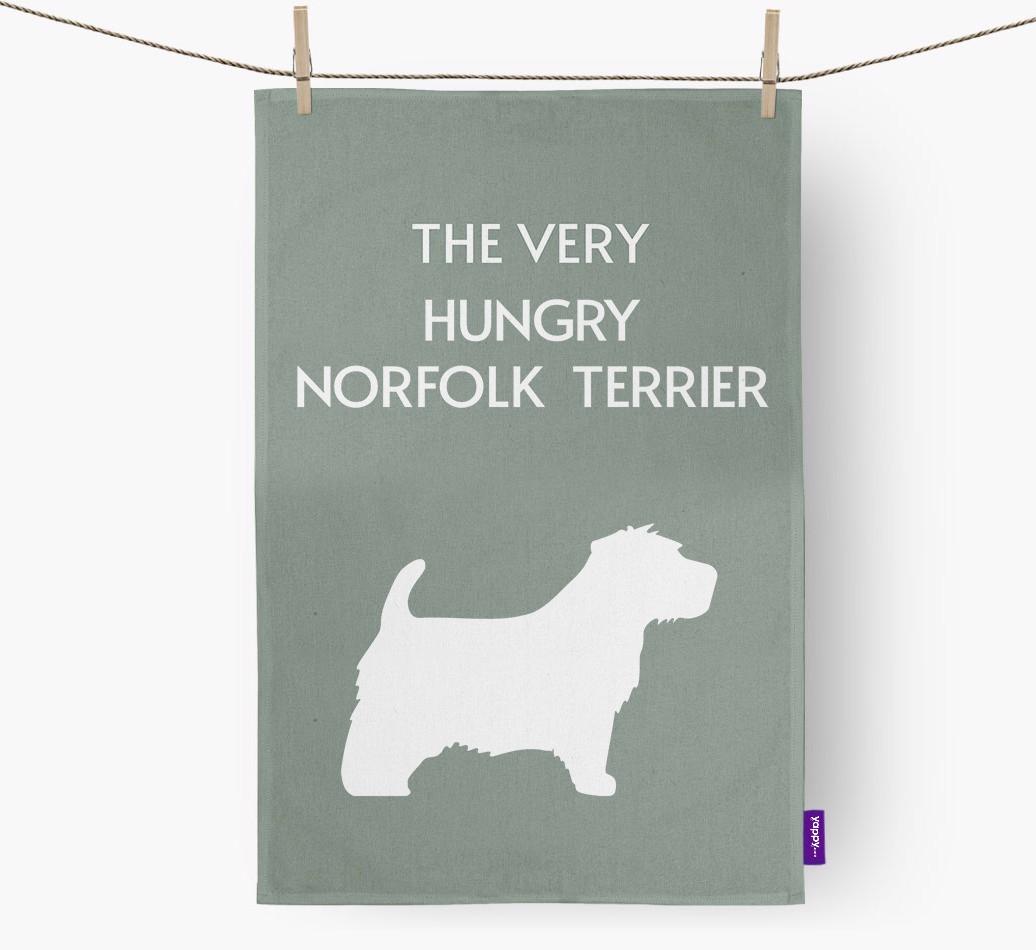 'The Very Hungry...' - Personalized {breedFullName} Dish Towel