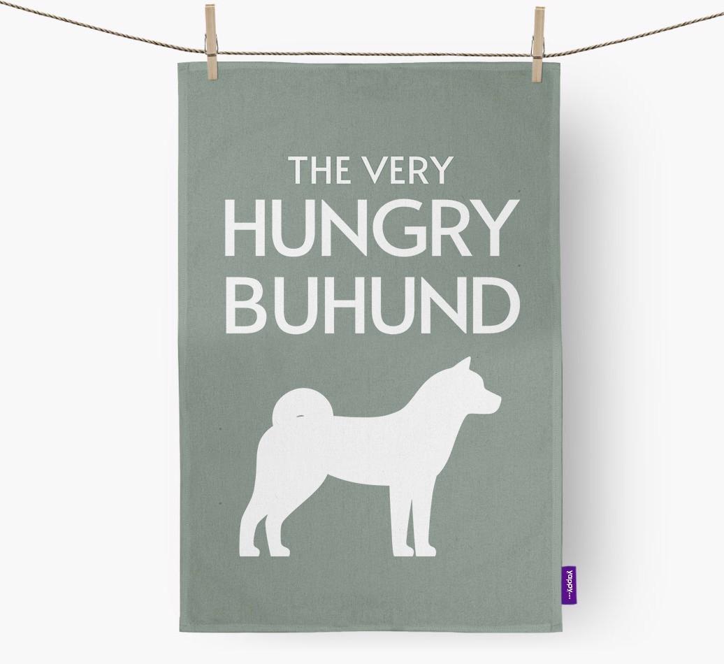 'The Very Hungry...' - Personalized {breedFullName} Dish Towel