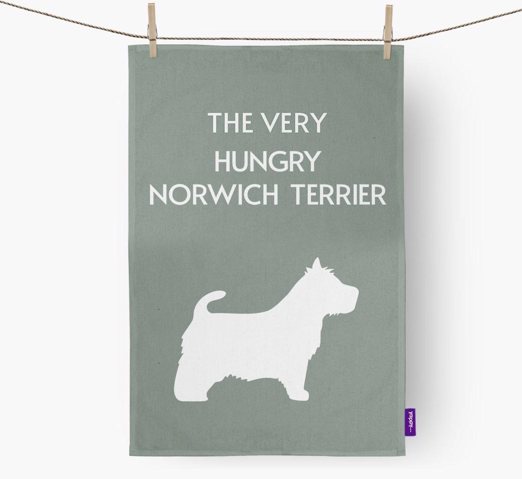 'The Very Hungry...' - Personalized {breedFullName} Dish Towel