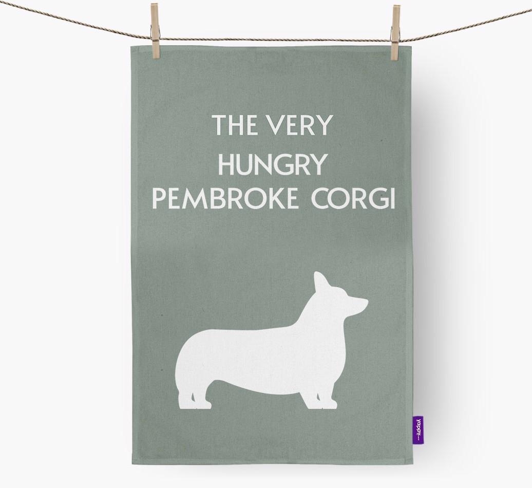 'The Very Hungry...' - Personalized {breedFullName} Dish Towel