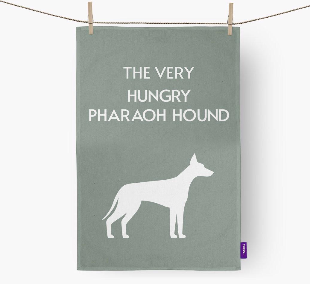 'The Very Hungry...' - Personalised {breedFullName} Tea Towel