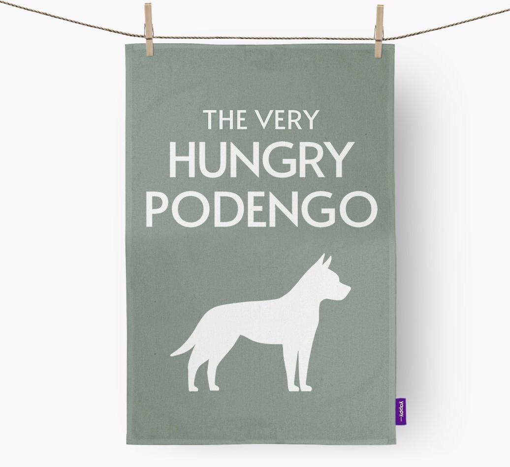 'The Very Hungry...' - Personalized {breedFullName} Dish Towel