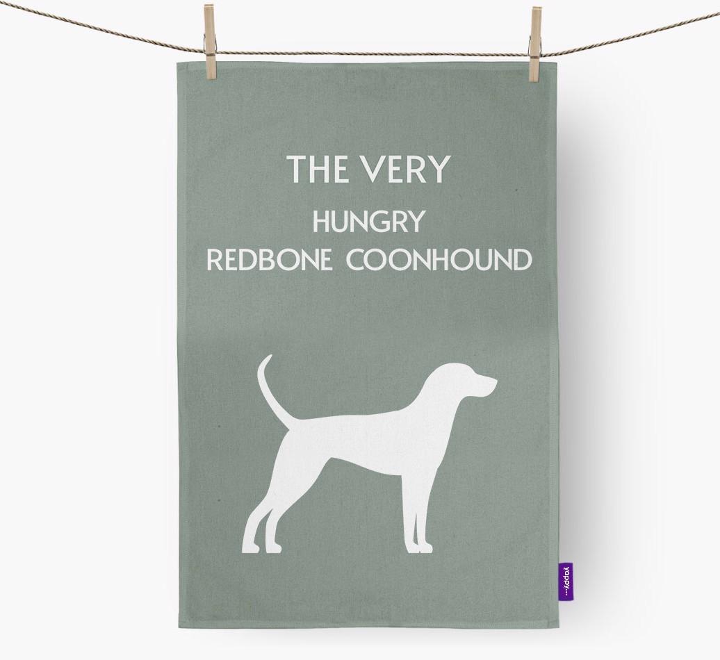 'The Very Hungry...' - Personalized {breedFullName} Dish Towel
